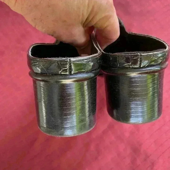 Aerosoles Womens Black Patent Slip On Mule Clogs 10 excellent condition - Picture 4 of 16